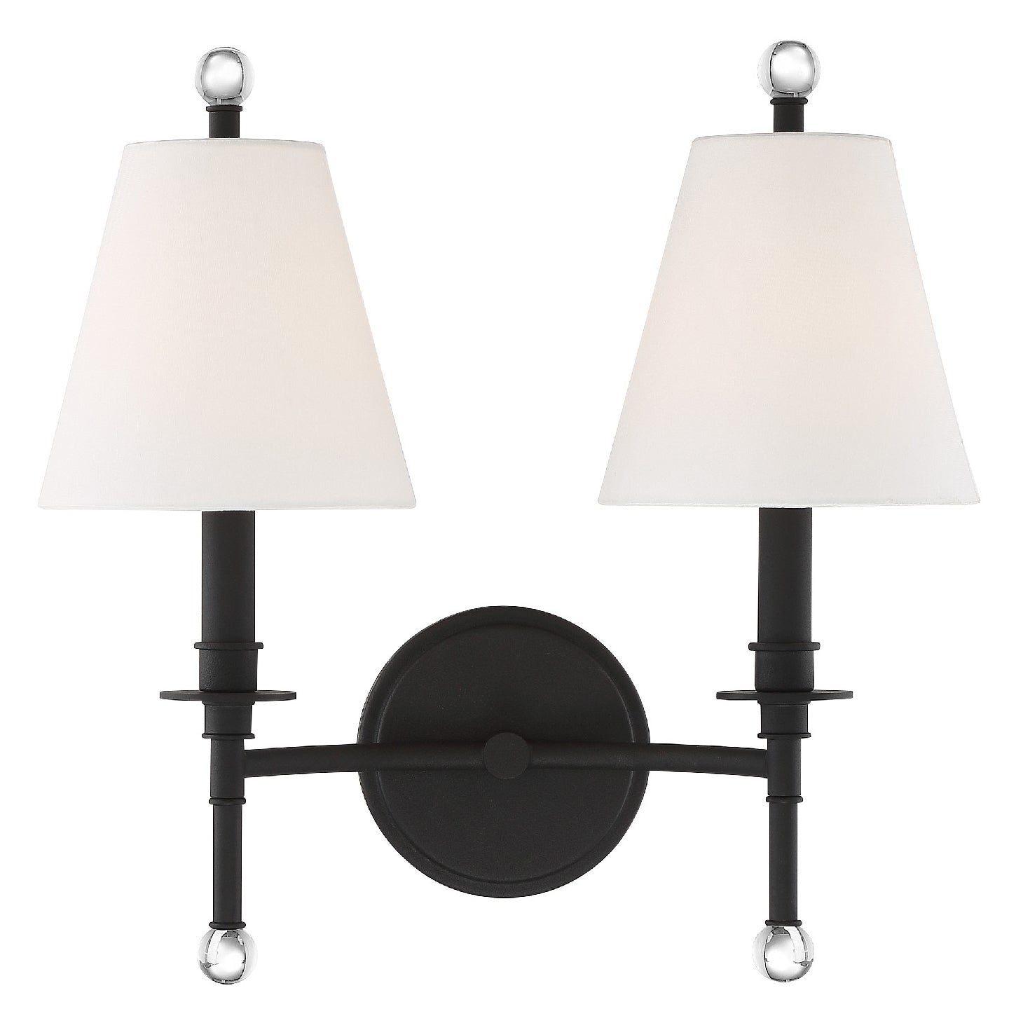 Crystorama Riverdale 2-Light Wall Sconce