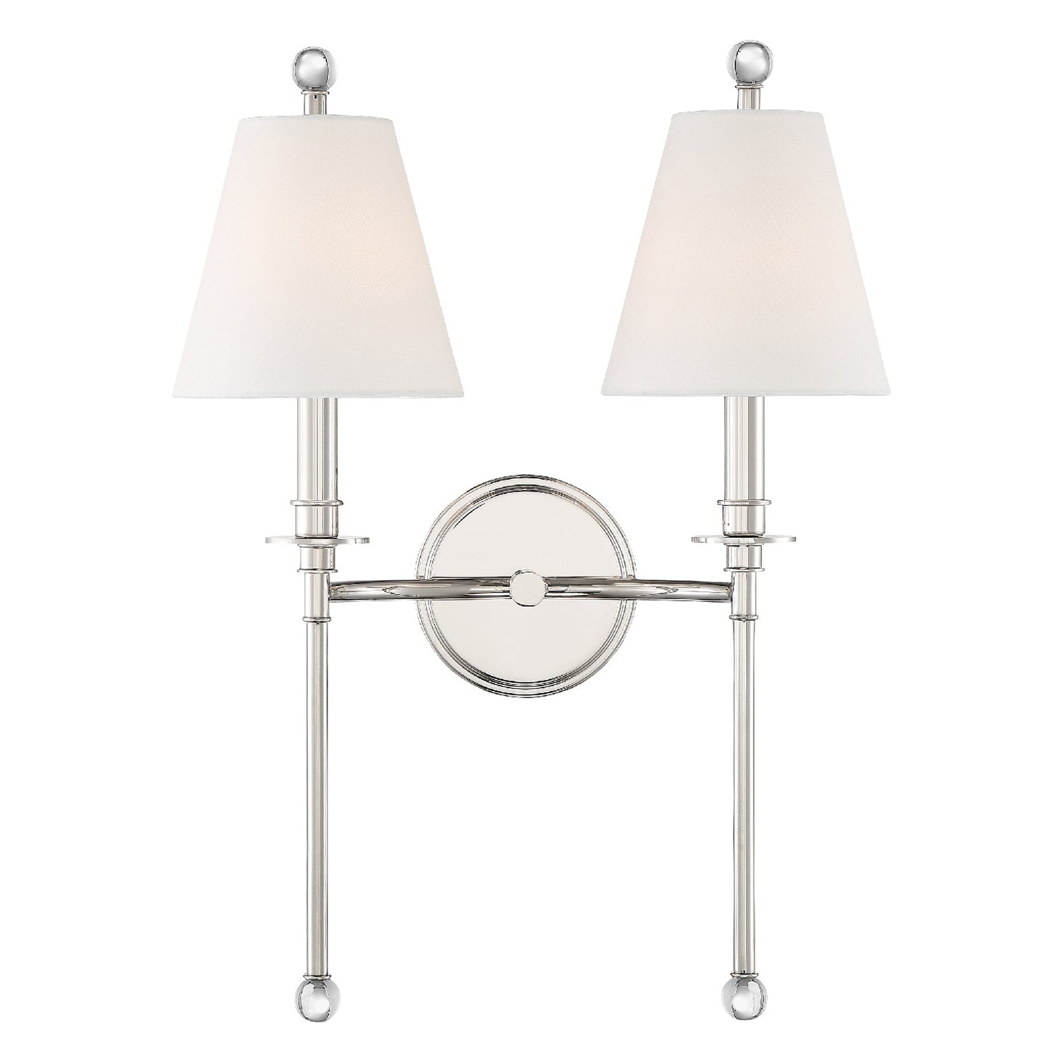 Crystorama Riverdale 2-Light Wall Sconce