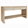 Worlds Away Rosaline 3 Drawer Console Table