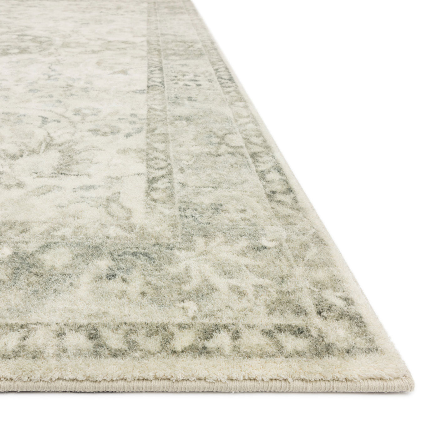 Loloi Rosette Ivory/Silver Power Loomed Rug
