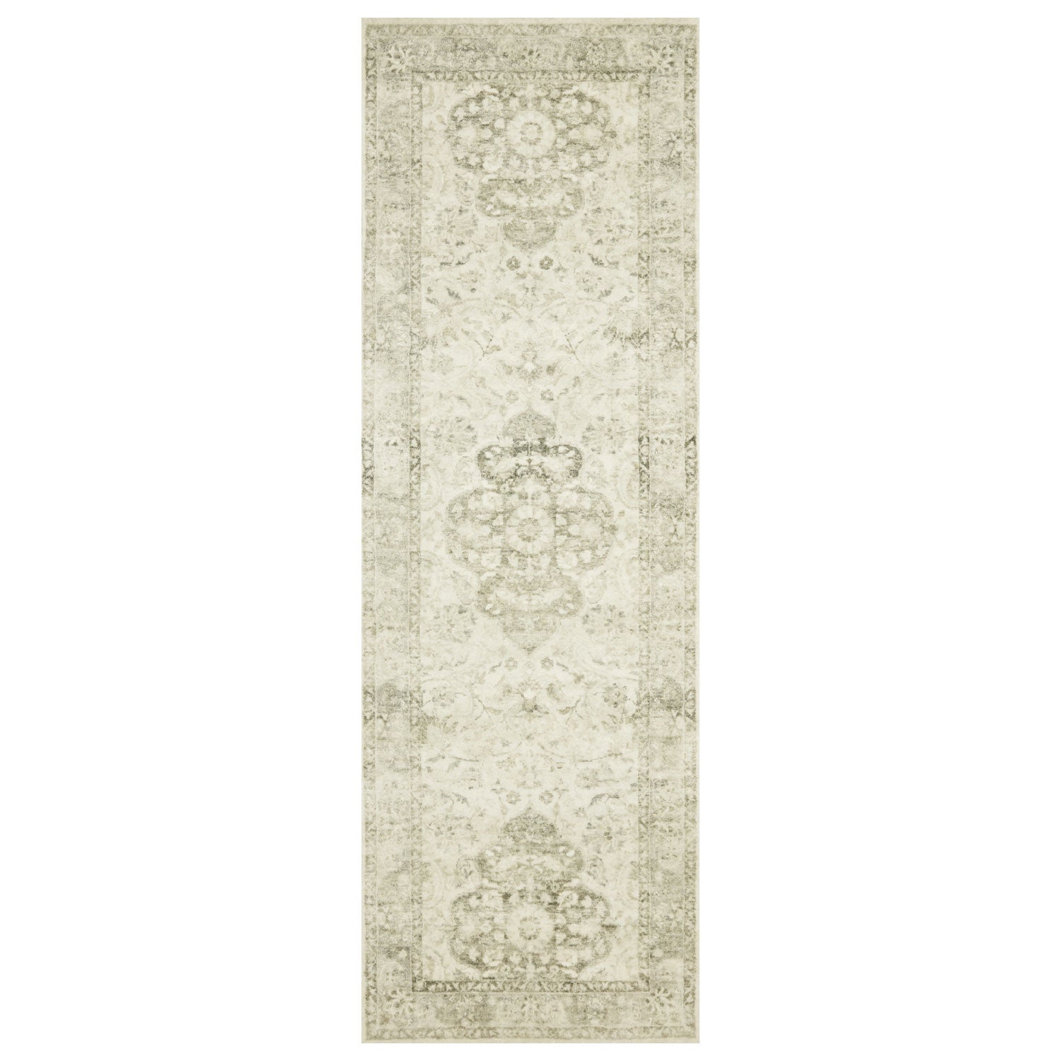 Loloi Rosette Ivory/Silver Power Loomed Rug