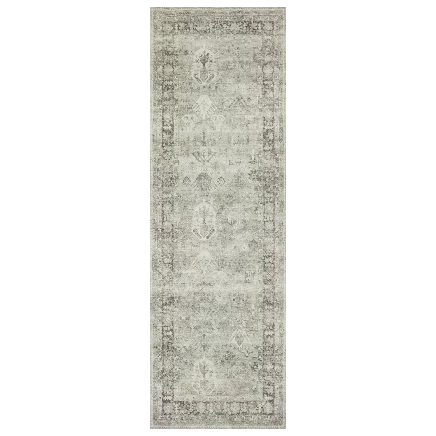 Loloi Rosette Steel/Graphite Power Loomed Rug