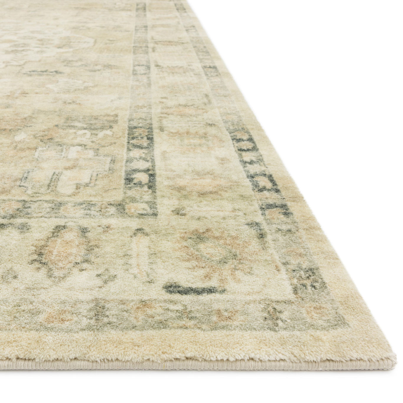 Loloi Rosette Sand/Ivory Power Loomed Rug