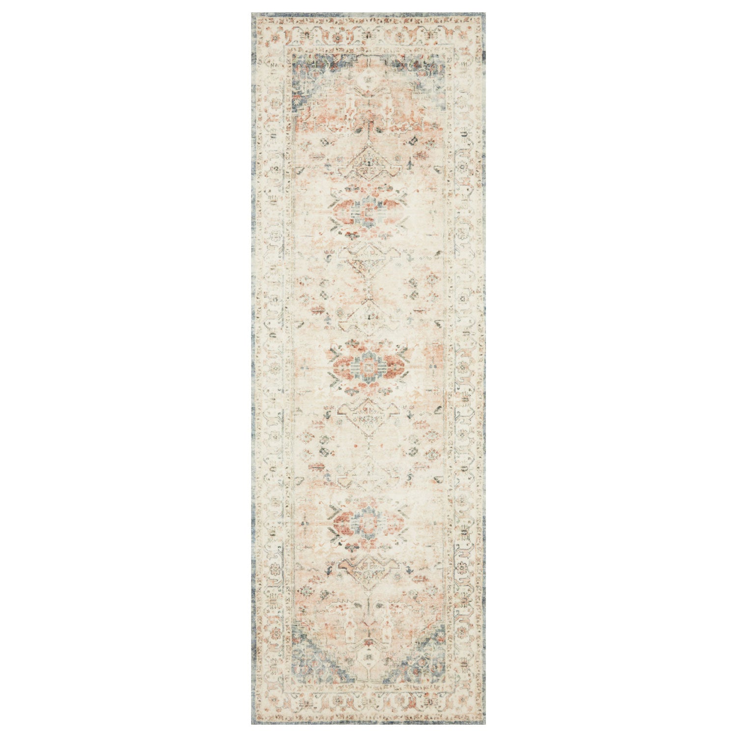 Loloi Rosette Clay/Ivory Power Loomed Rug