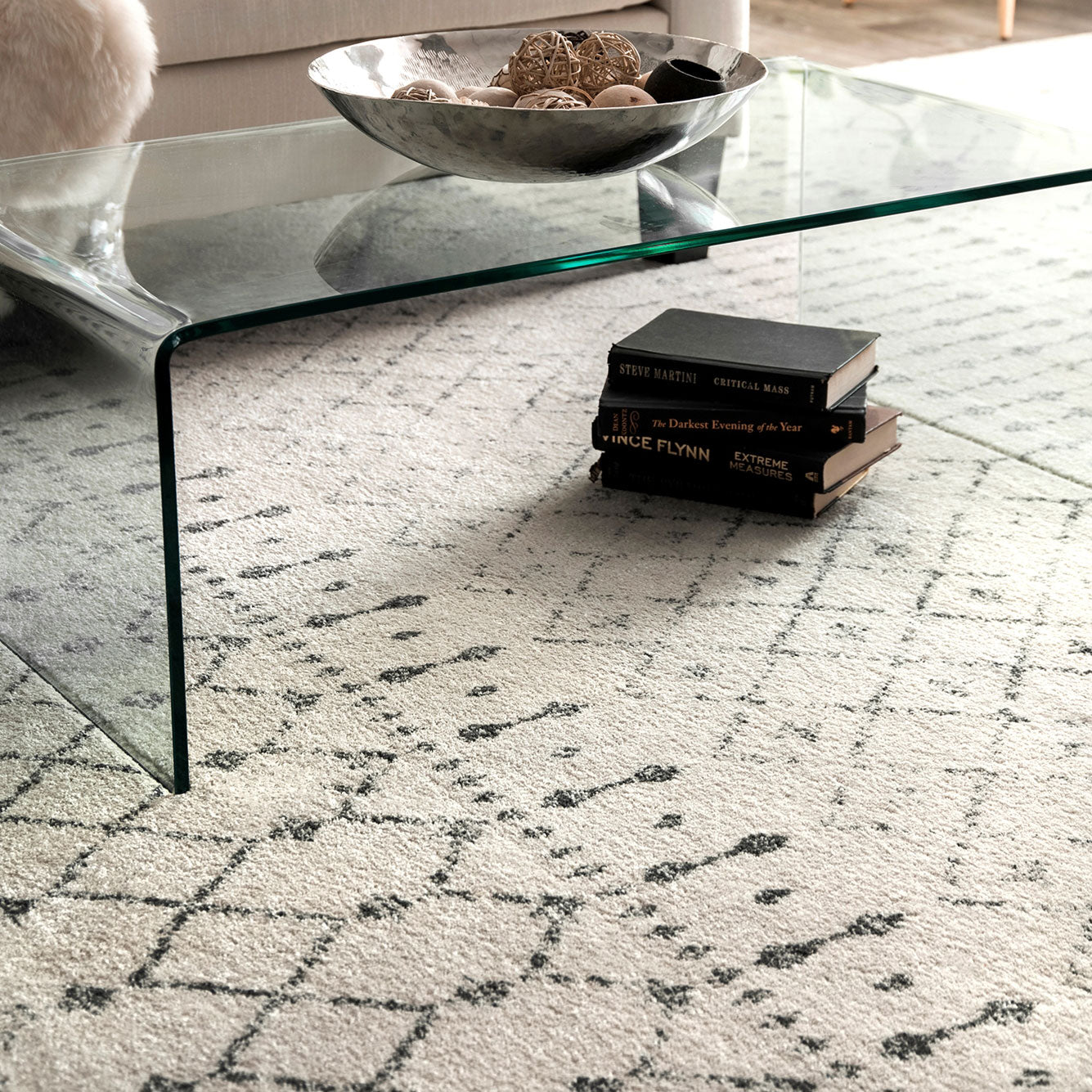 Acoma Machine Made Rug - Paynes Gray