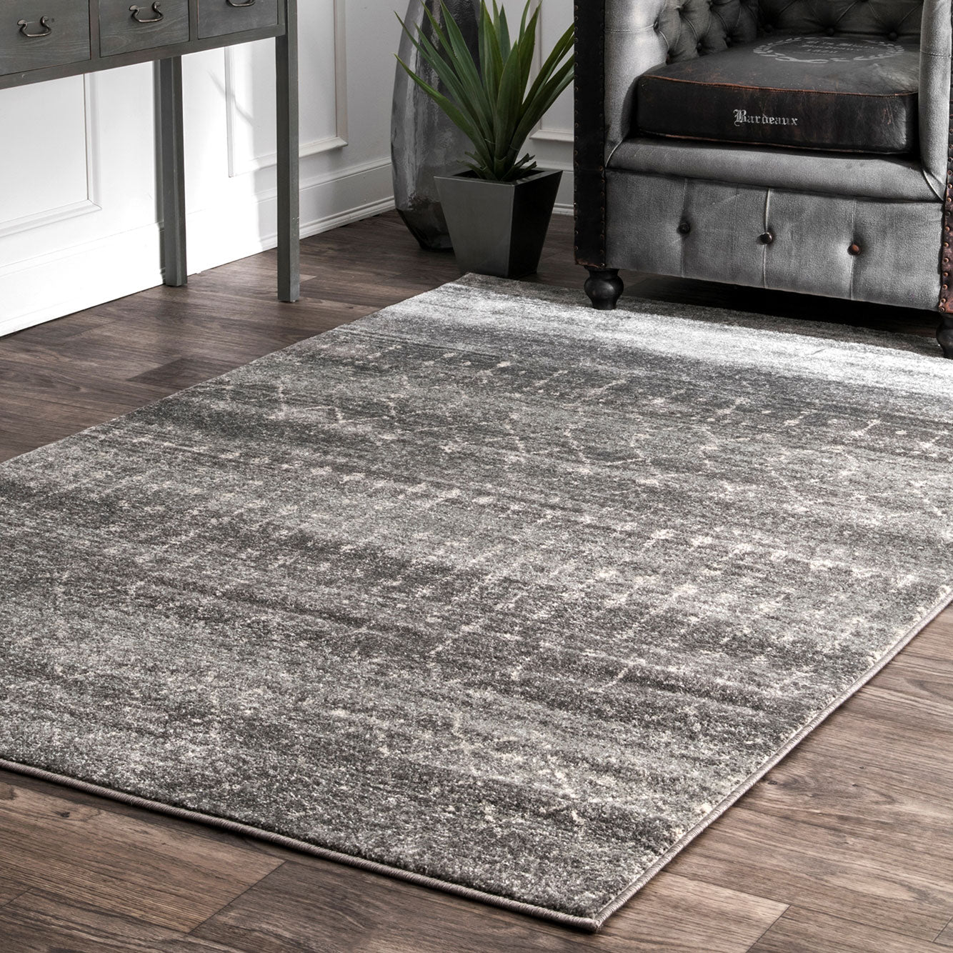 Acoma Machine Made Rug - Paynes Gray