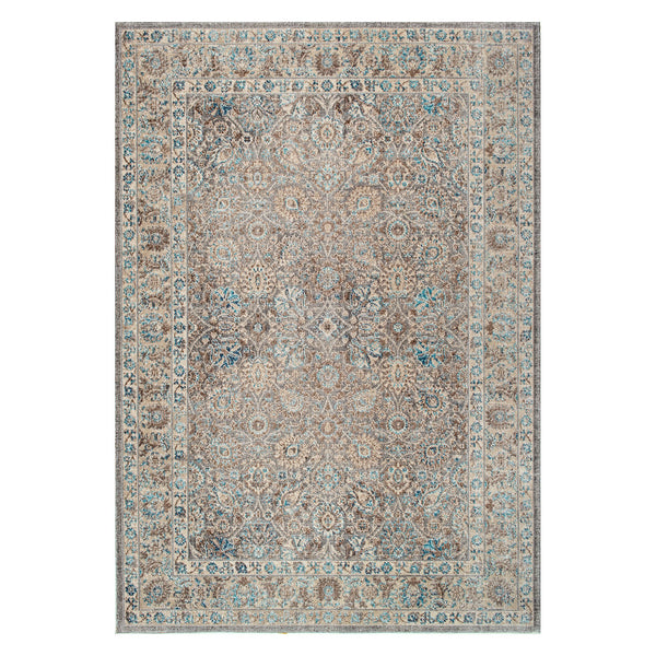 Merango Medallion Machine Made Rug – Paynes Gray