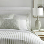 Peacock Alley Ribbon Stripe Percale Duvet Cover