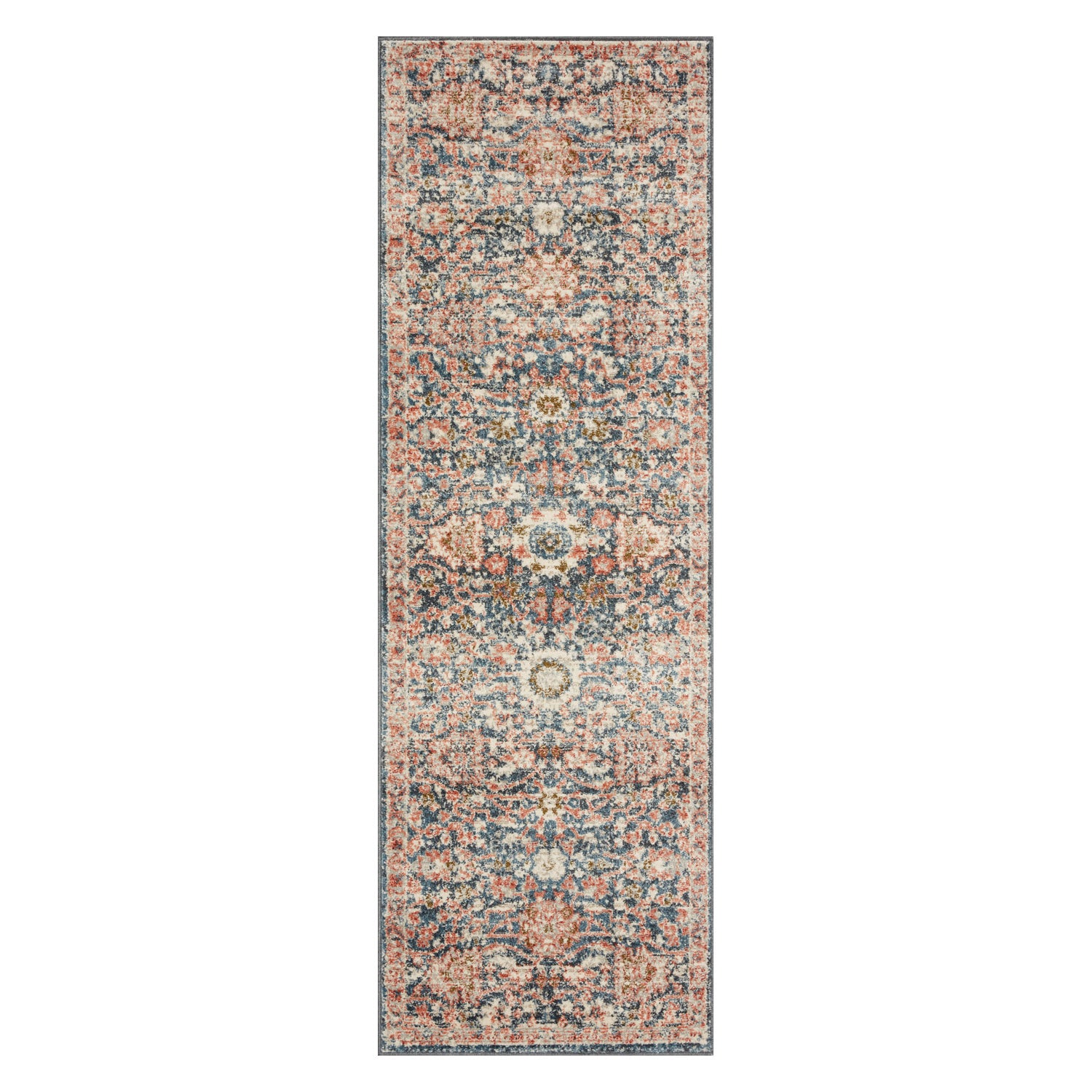 Loloi Saban Navy/Rust Power Loomed Rug – Paynes Gray
