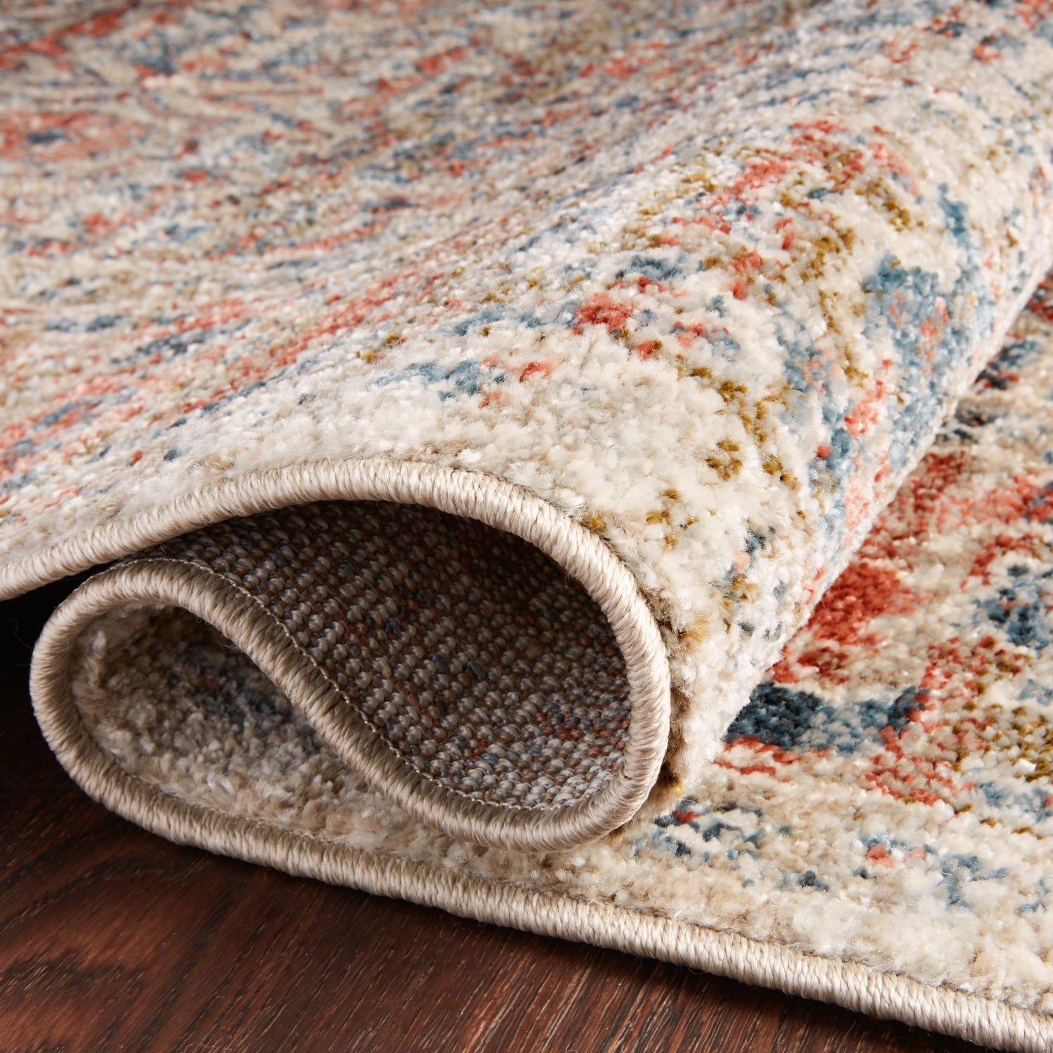 Loloi Saban Sand/Rust Power Loomed Rug