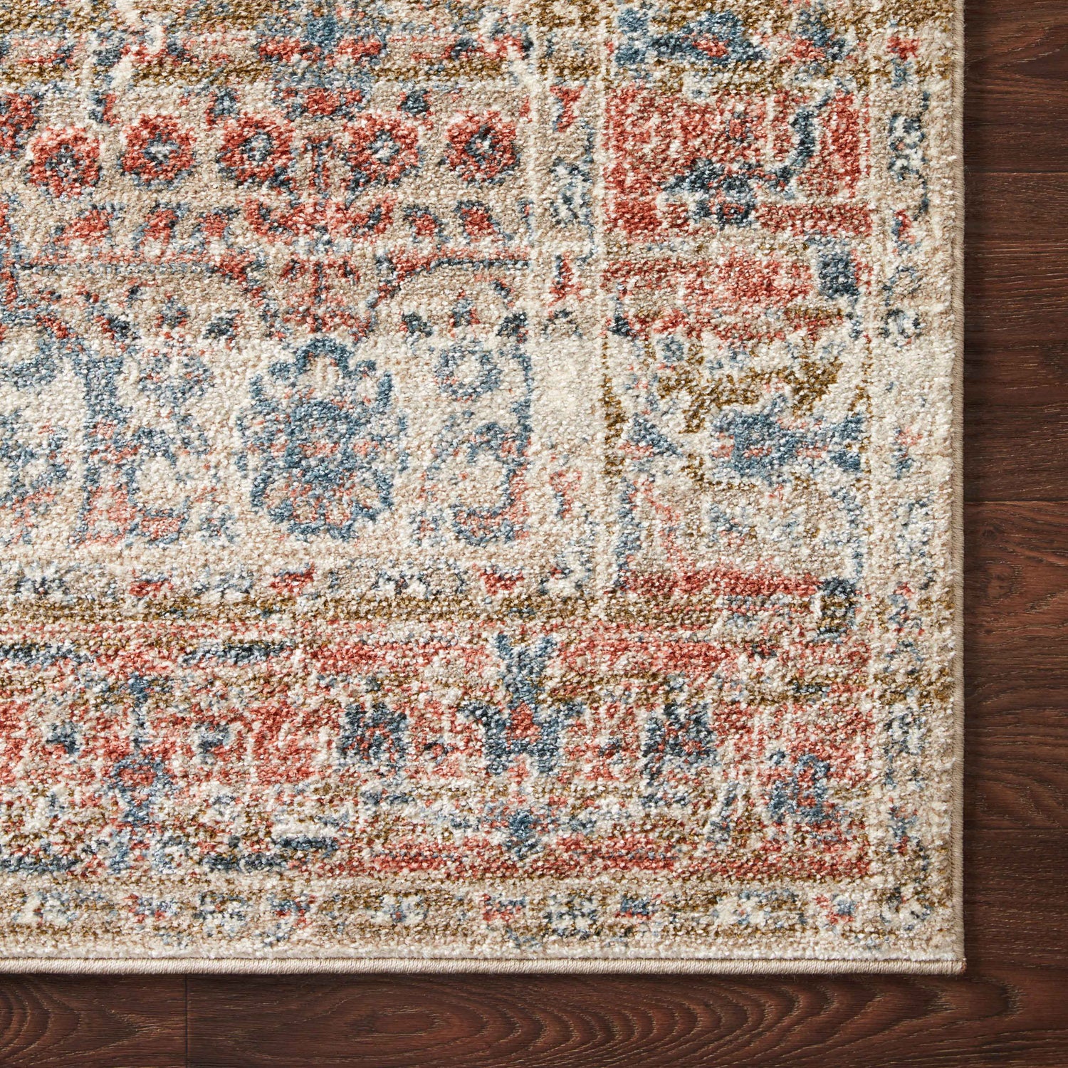 Loloi Saban Sand/Rust Power Loomed Rug