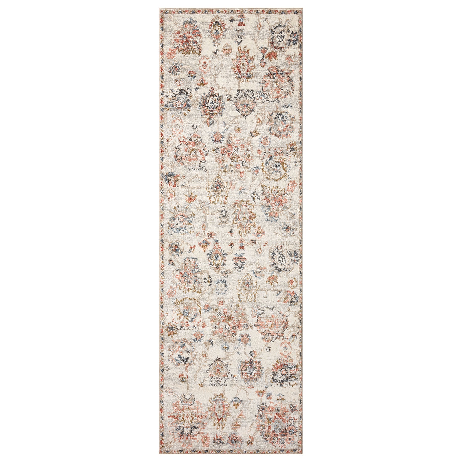 Loloi Saban Ivory/Multi Power Loomed Rug