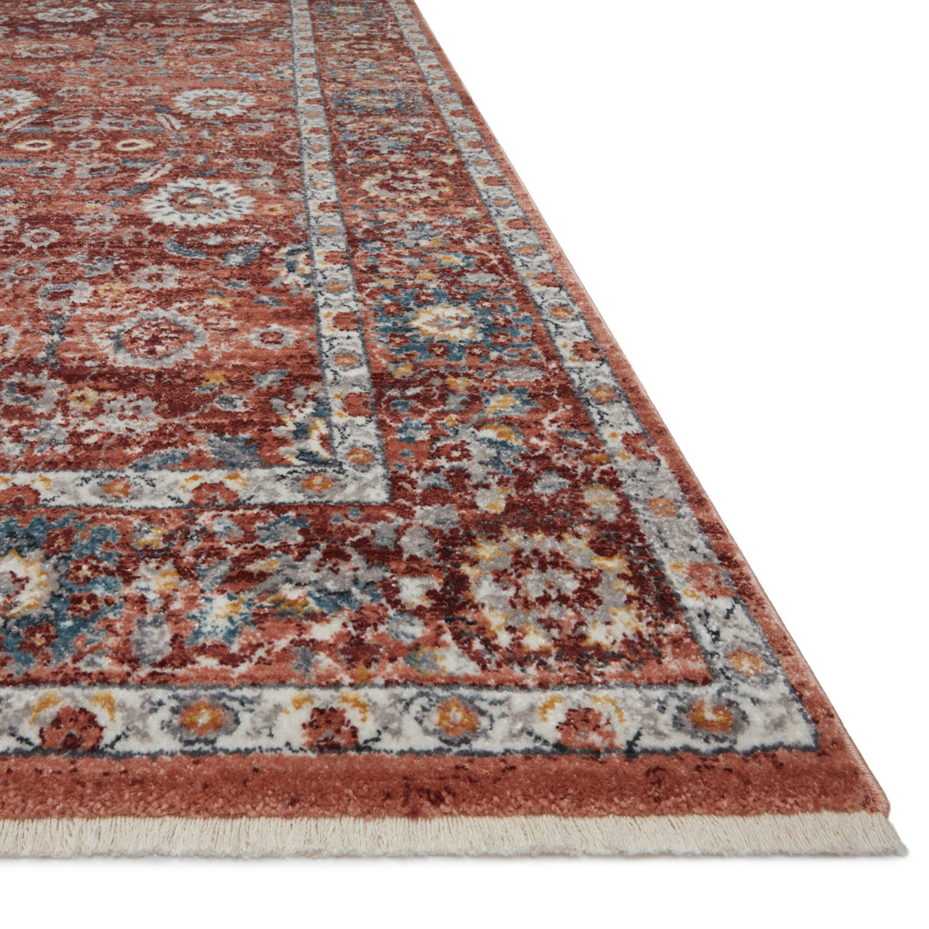 Loloi Samra Brick/Multi Power Loomed Rug