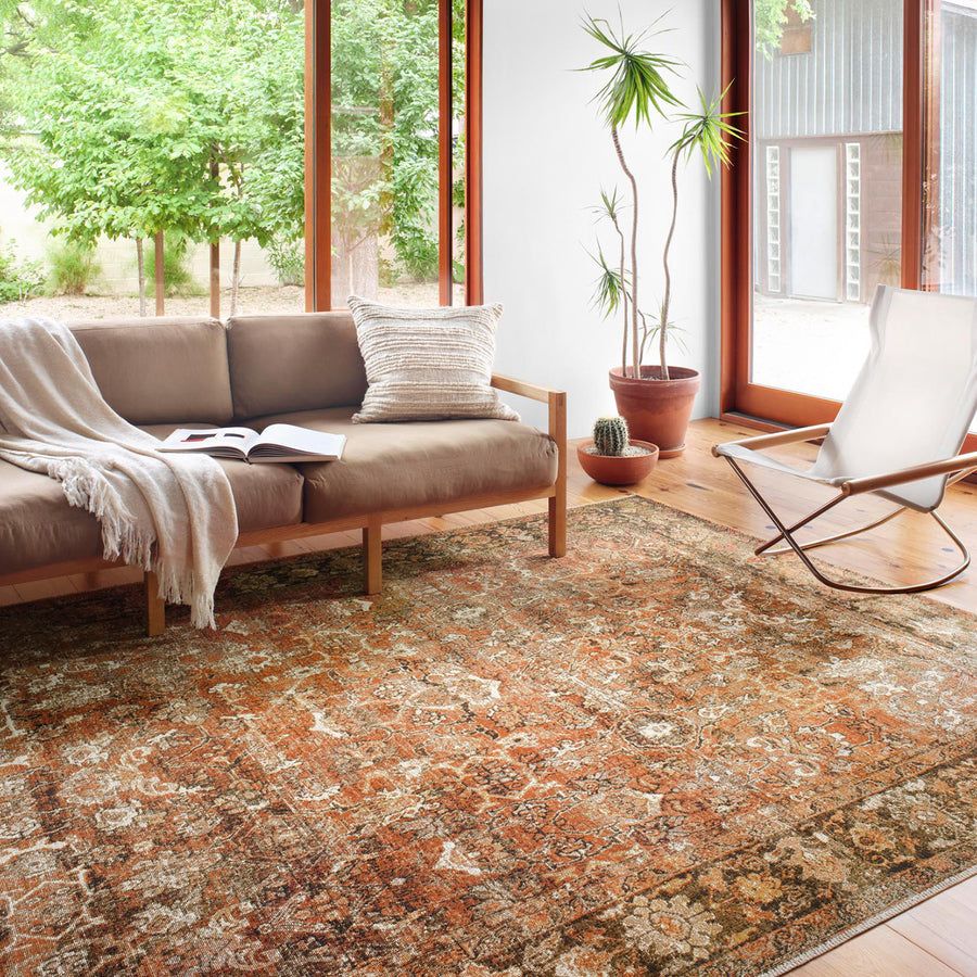 Loloi Sebastian Rust/Tobacco Power Loomed Rug