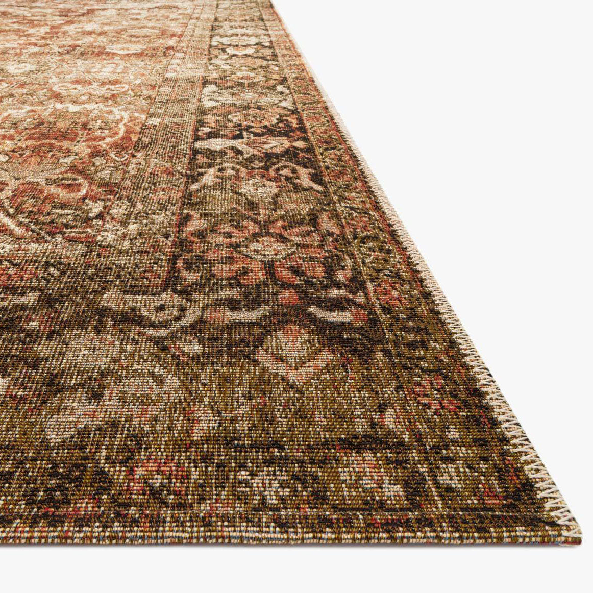 Loloi Sebastian Rust/Tobacco Power Loomed Rug