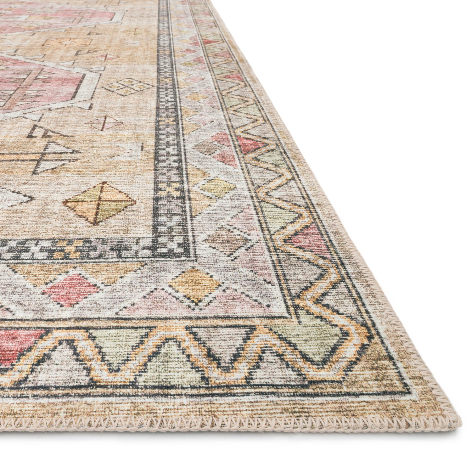 Loloi Skye Gold/Blush Power Loomed Rug