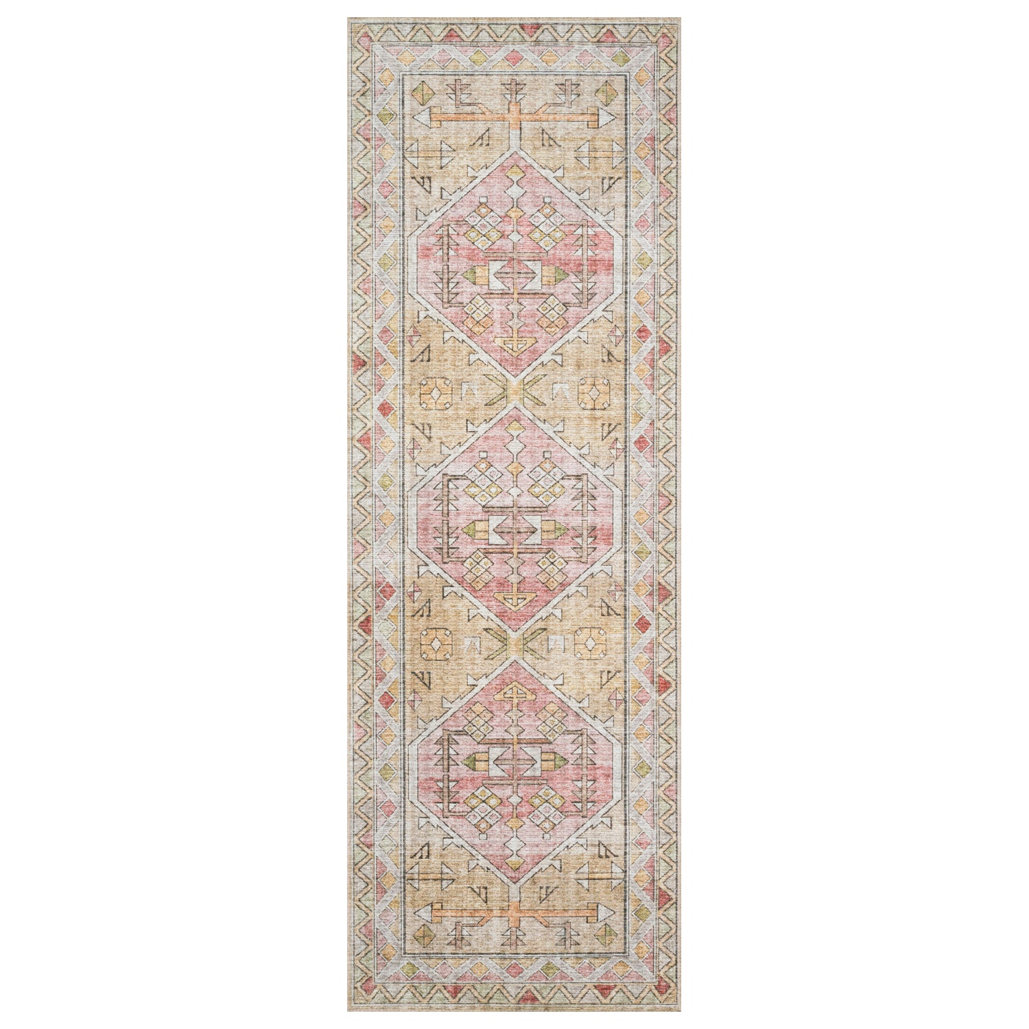 Loloi Skye Gold/Blush Power Loomed Rug