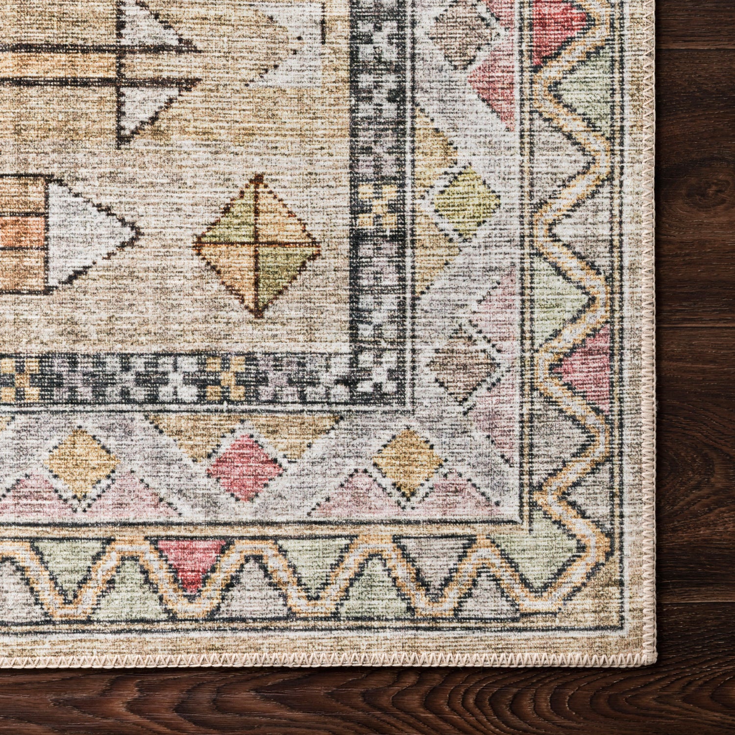 Loloi Skye Gold/Blush Power Loomed Rug