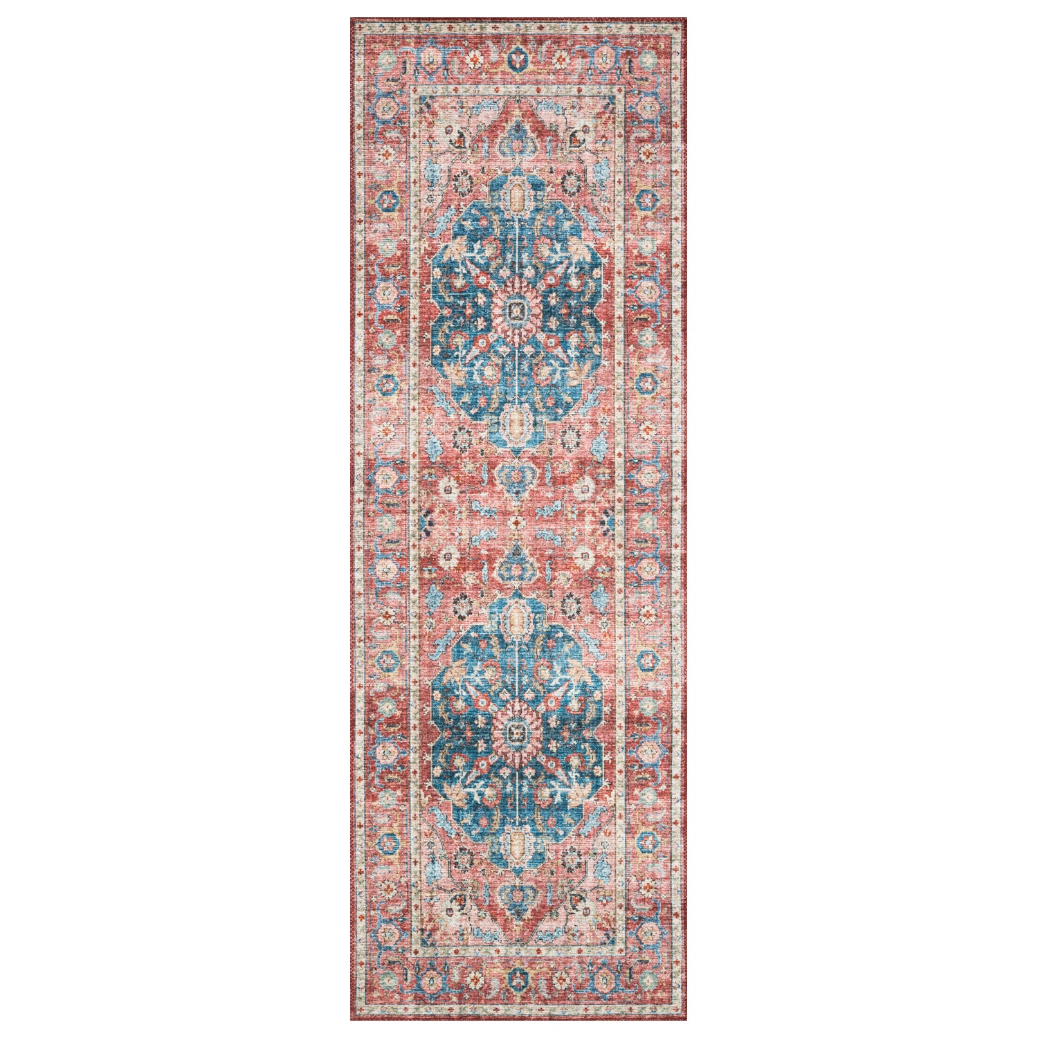 Loloi Skye Brick/Ocean Power Loomed Rug