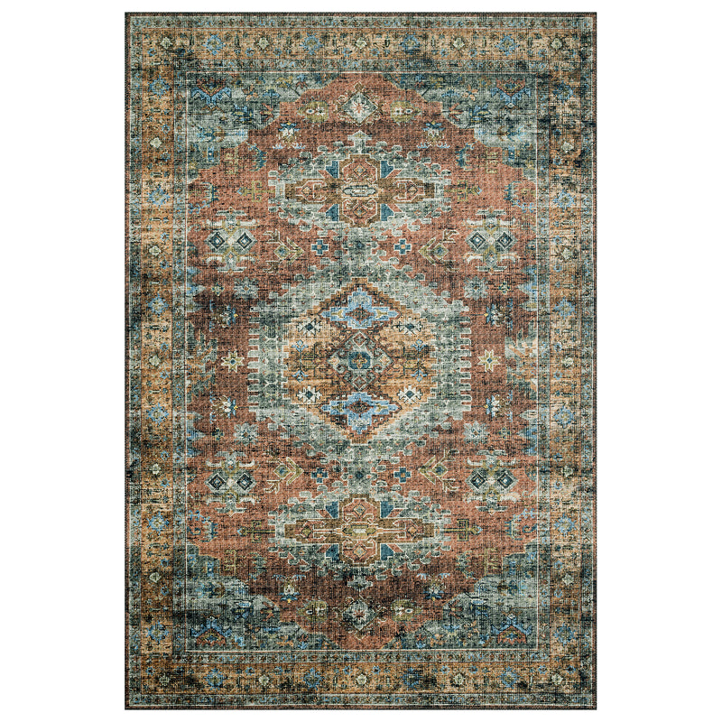 Loloi II Skye Terracotta/Sky Power Loomed Rug Paynes Gray