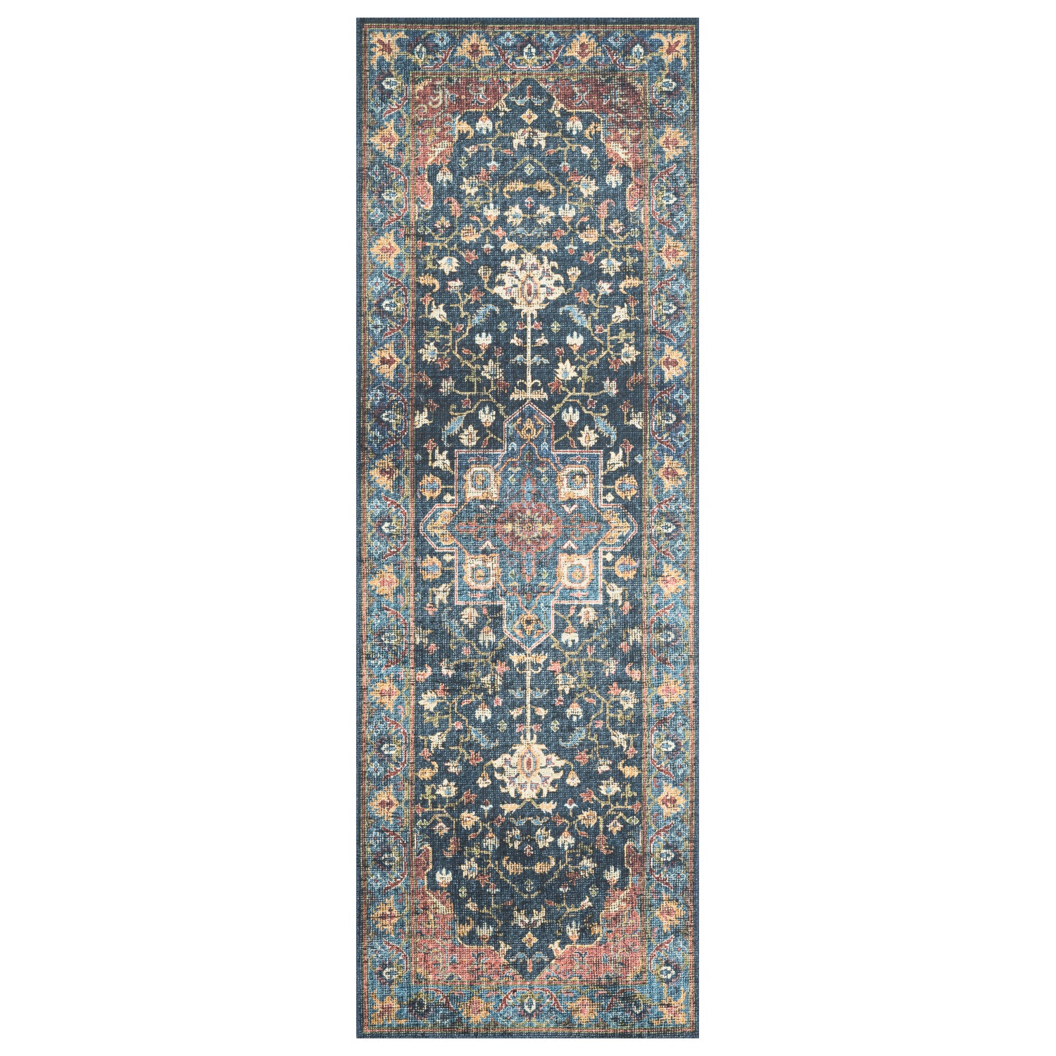 Loloi Skye Denim/Brick Power Loomed Rug