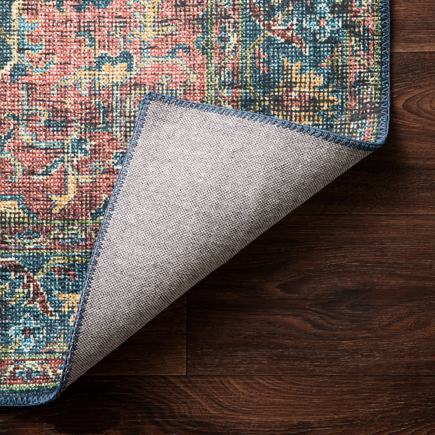 Loloi Skye Denim/Brick Power Loomed Rug