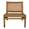 Noir Udine Teak Chair With Caning
