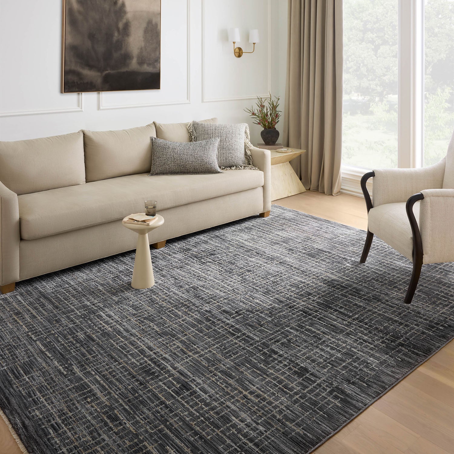 Loloi Soho Onyx/Silver Power Loomed Rug