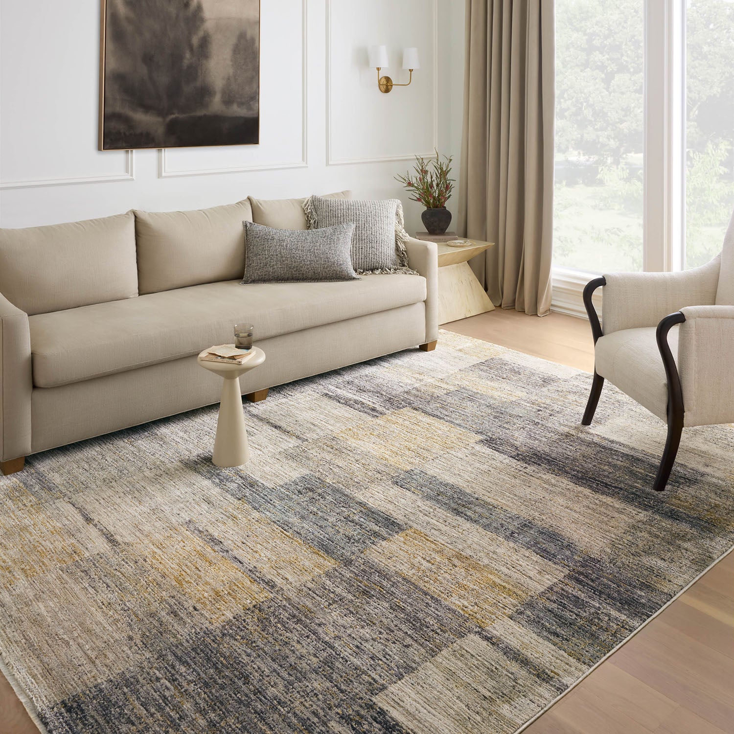 Loloi Soho Gray/Gold Power Loomed Rug