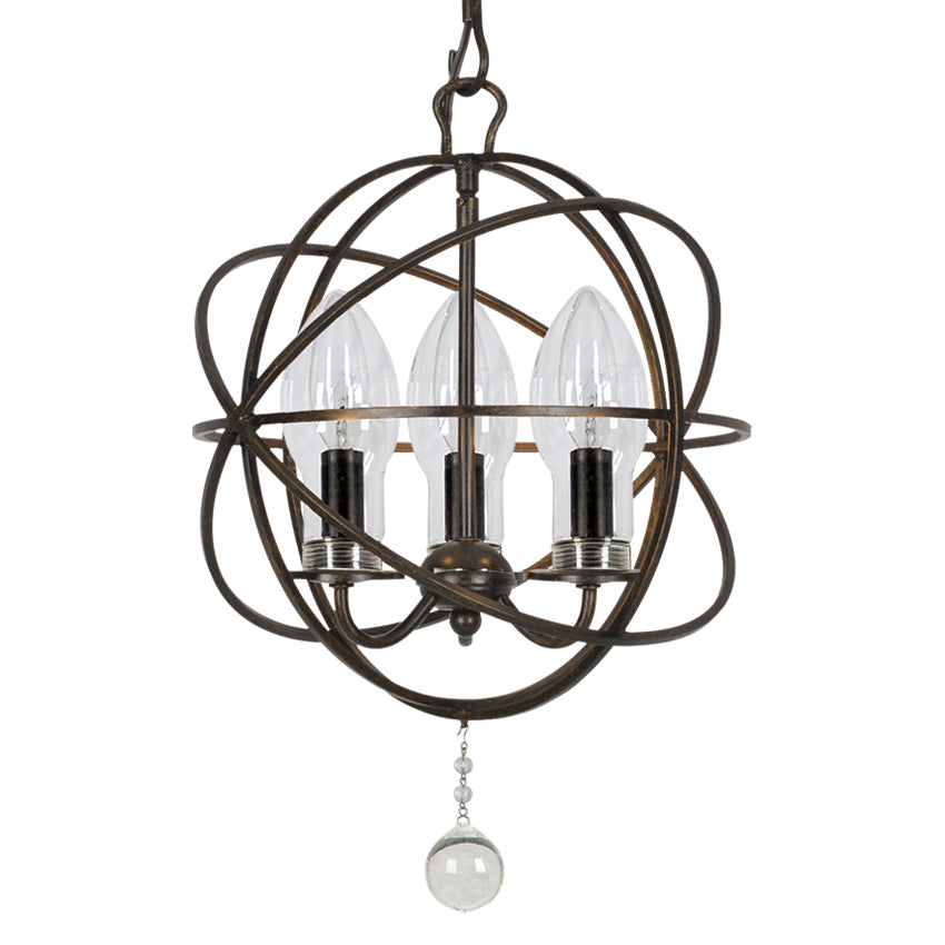 Crystorama Solaris 3-Light Outdoor Chandelier