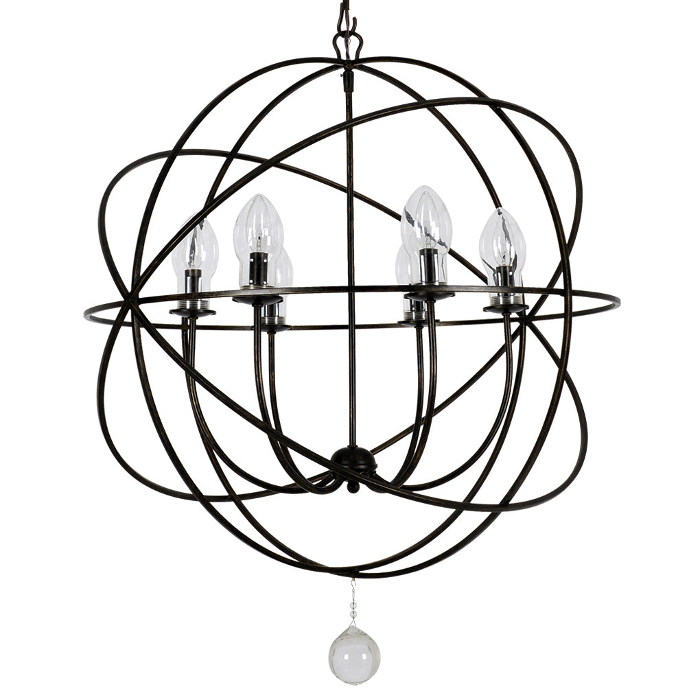 Crystorama Solaris 9328 6-Light Outdoor Chandelier