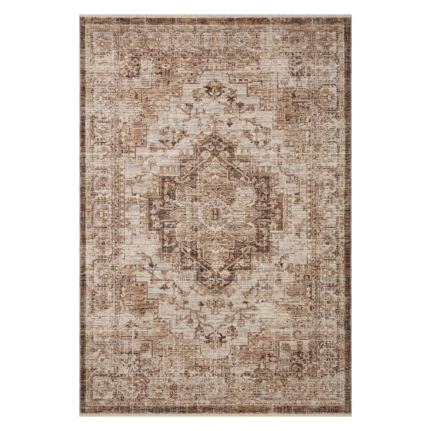 Loloi Sorrento Mocha/Multi Power Loomed Rug