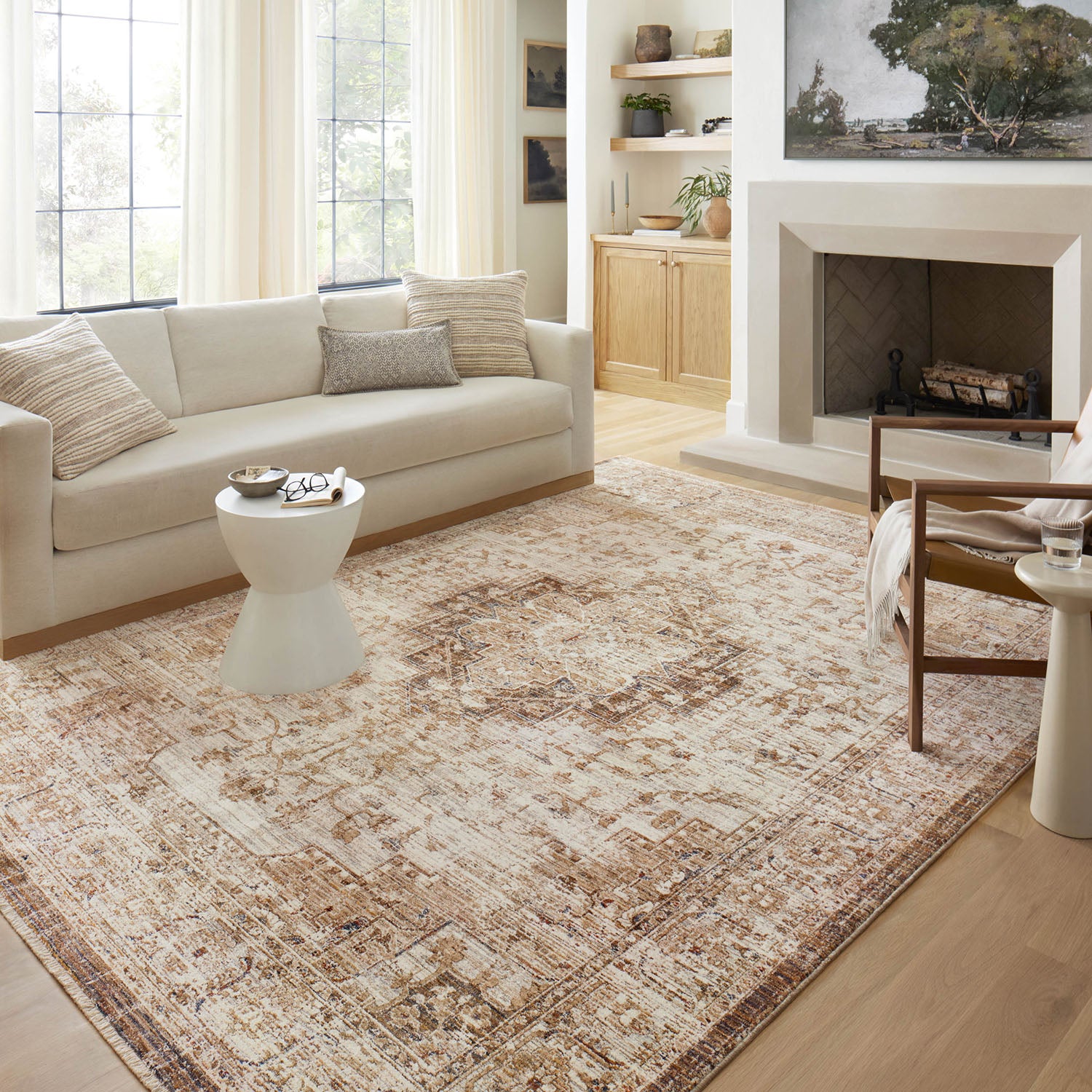 Loloi Sorrento Mocha/Multi Power Loomed Rug