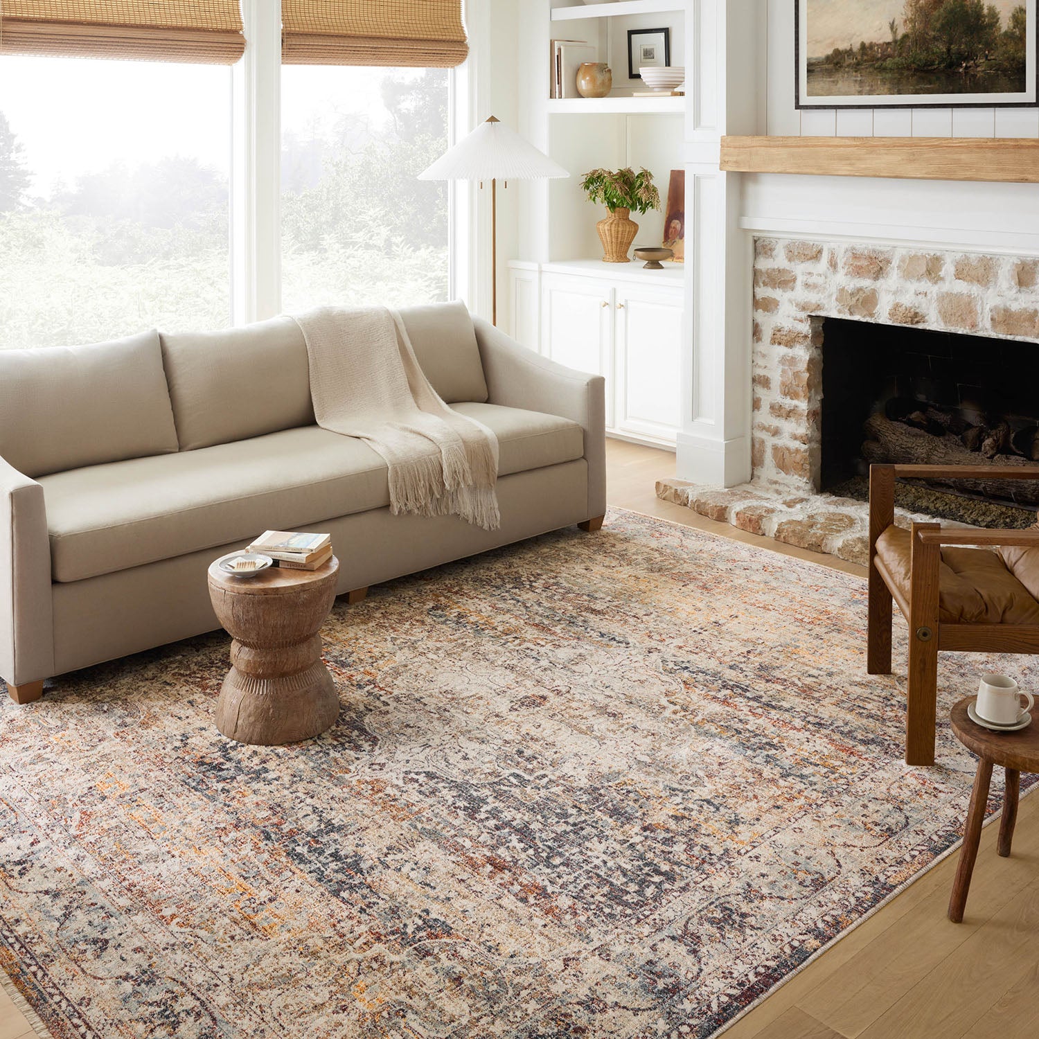 Loloi Sorrento Natural/Multi Power Loomed Rug