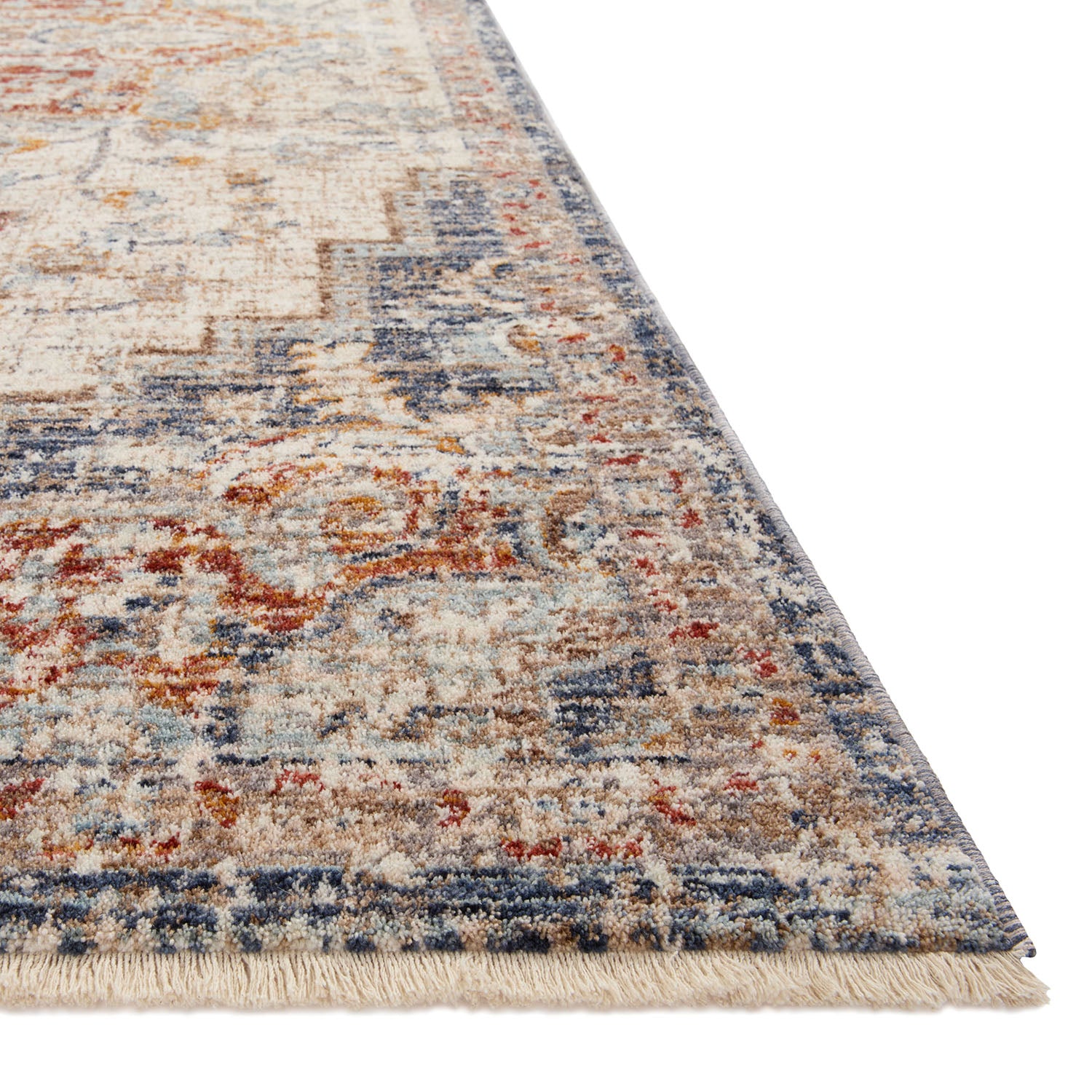 Loloi Sorrento Ivory/Fiesta Power Loomed Rug