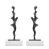 Villa and House Spiral Statue Set of 2