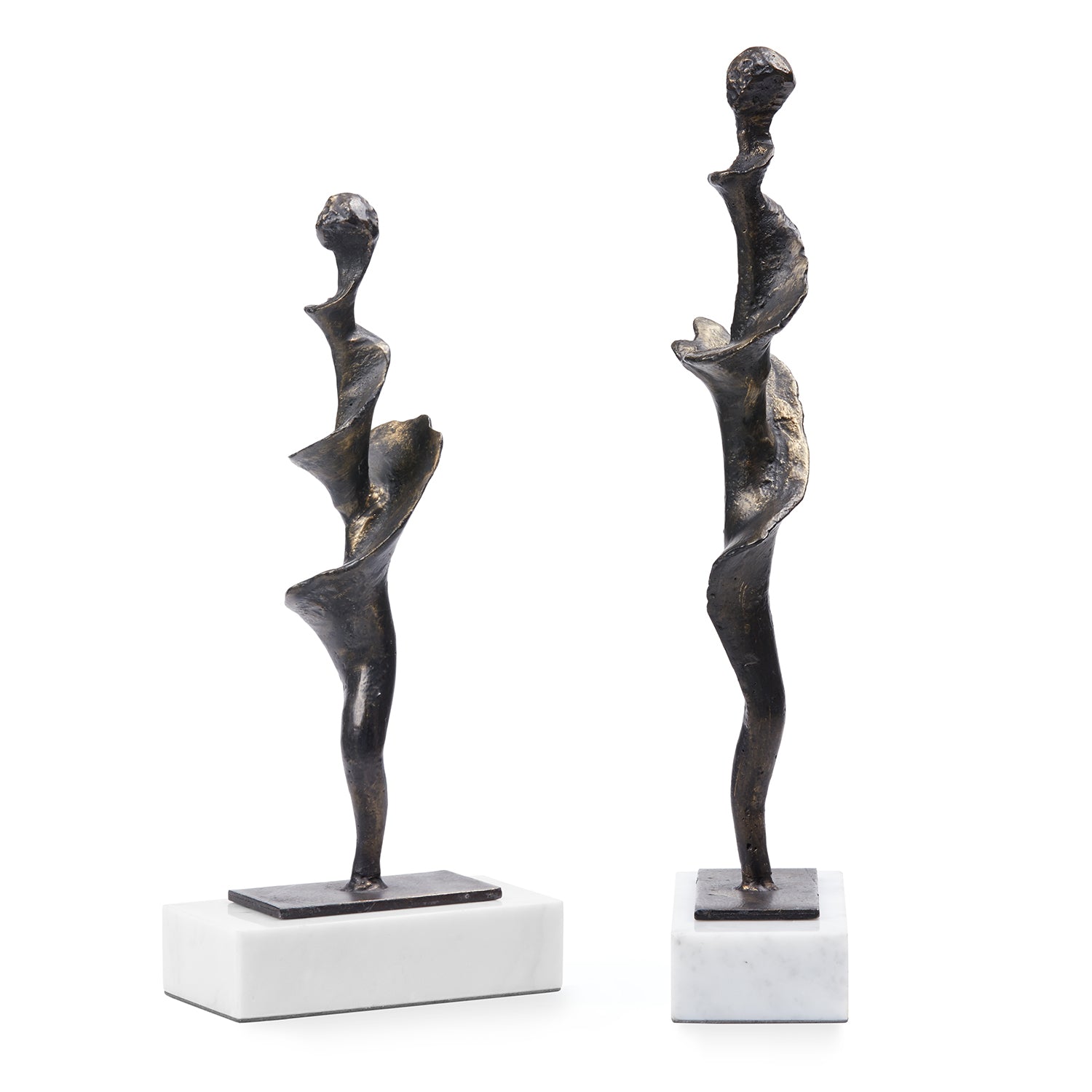 Villa and House Spiral Statue Set of 2