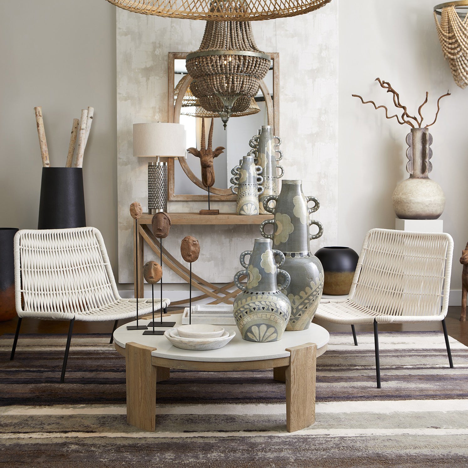 Cyan Design Primitive Mindful Sculpture on Stand