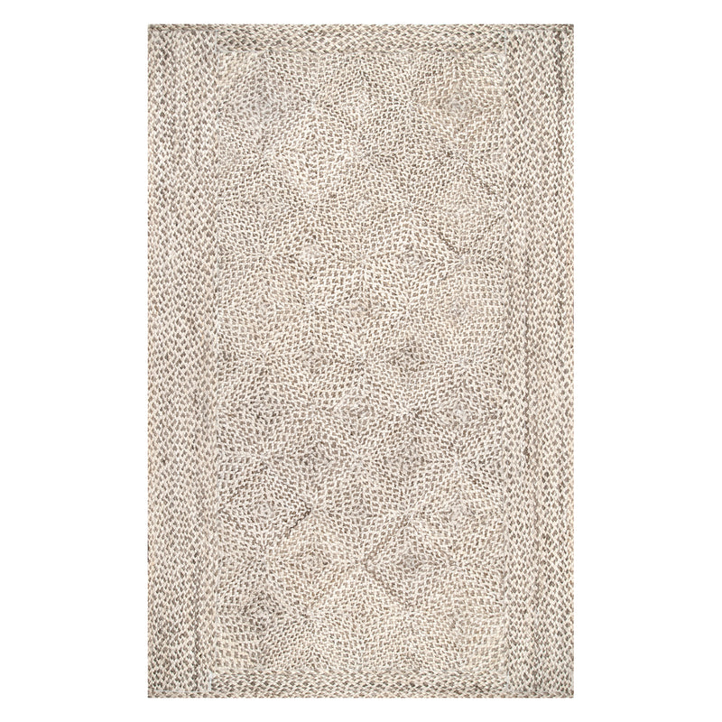 Edmonds Trellis Jute Braided Rug Paynes Gray