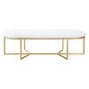 Worlds Away Tamia Oval Bench - Final Sale