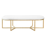 Worlds Away Tamia Oval Bench - Final Sale