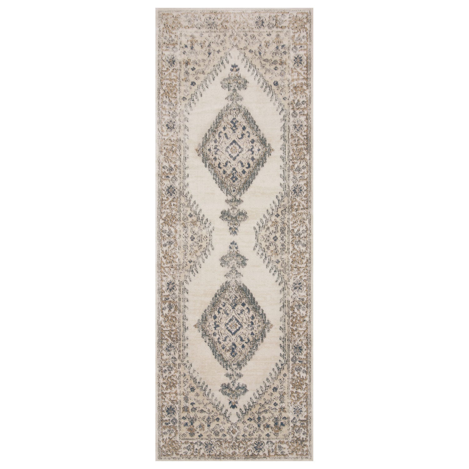 Loloi Teagan Oatmeal/Ivory Power Loomed Rug