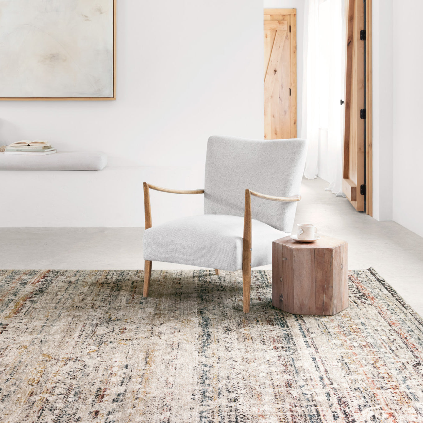 Loloi Theia Taupe/Multi Power Loomed Rug