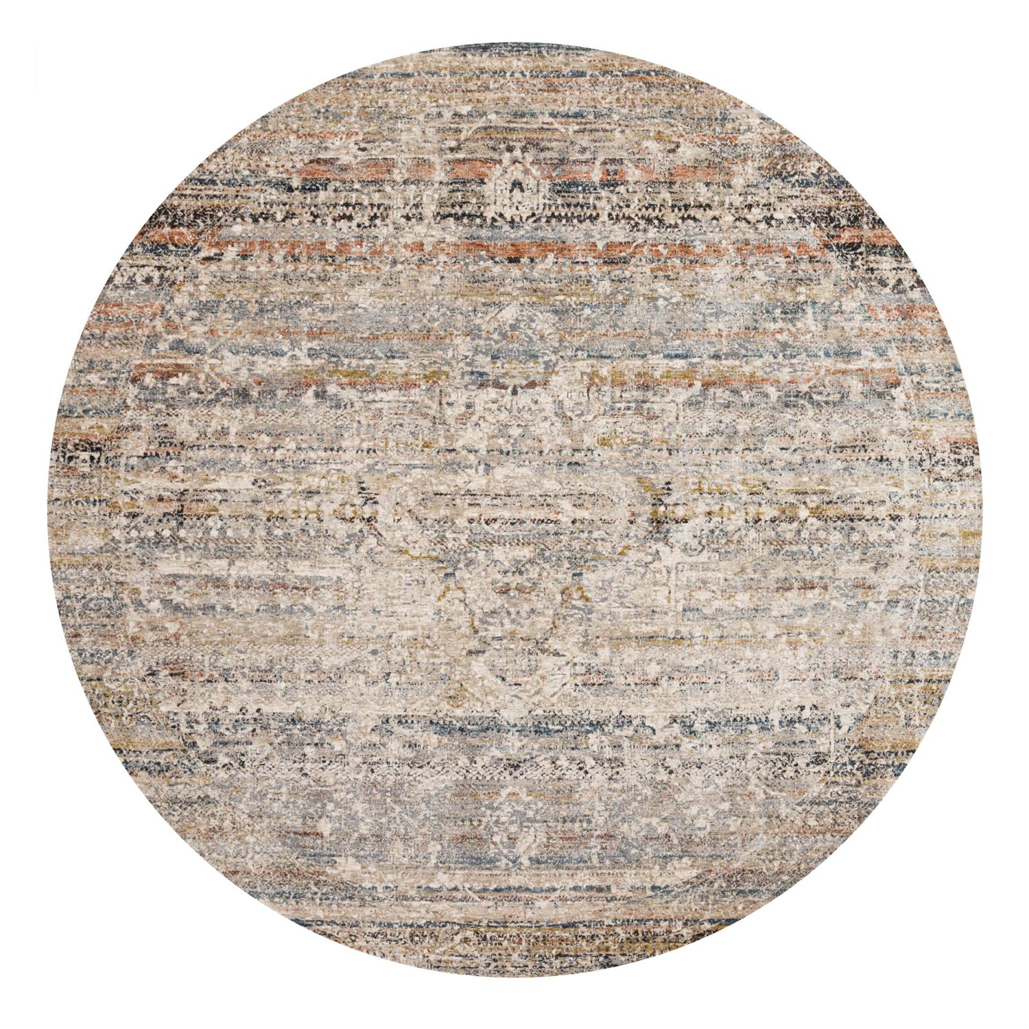 Loloi Theia Taupe/Multi Power Loomed Rug