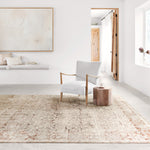 Loloi Theia Natural/Rust Power Loomed Rug