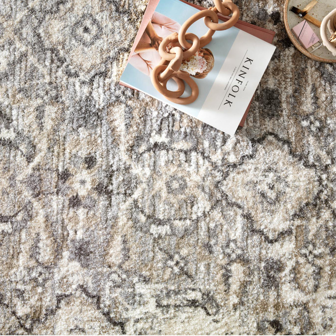 Loloi Theory Natural/Gray Power Loomed Rug