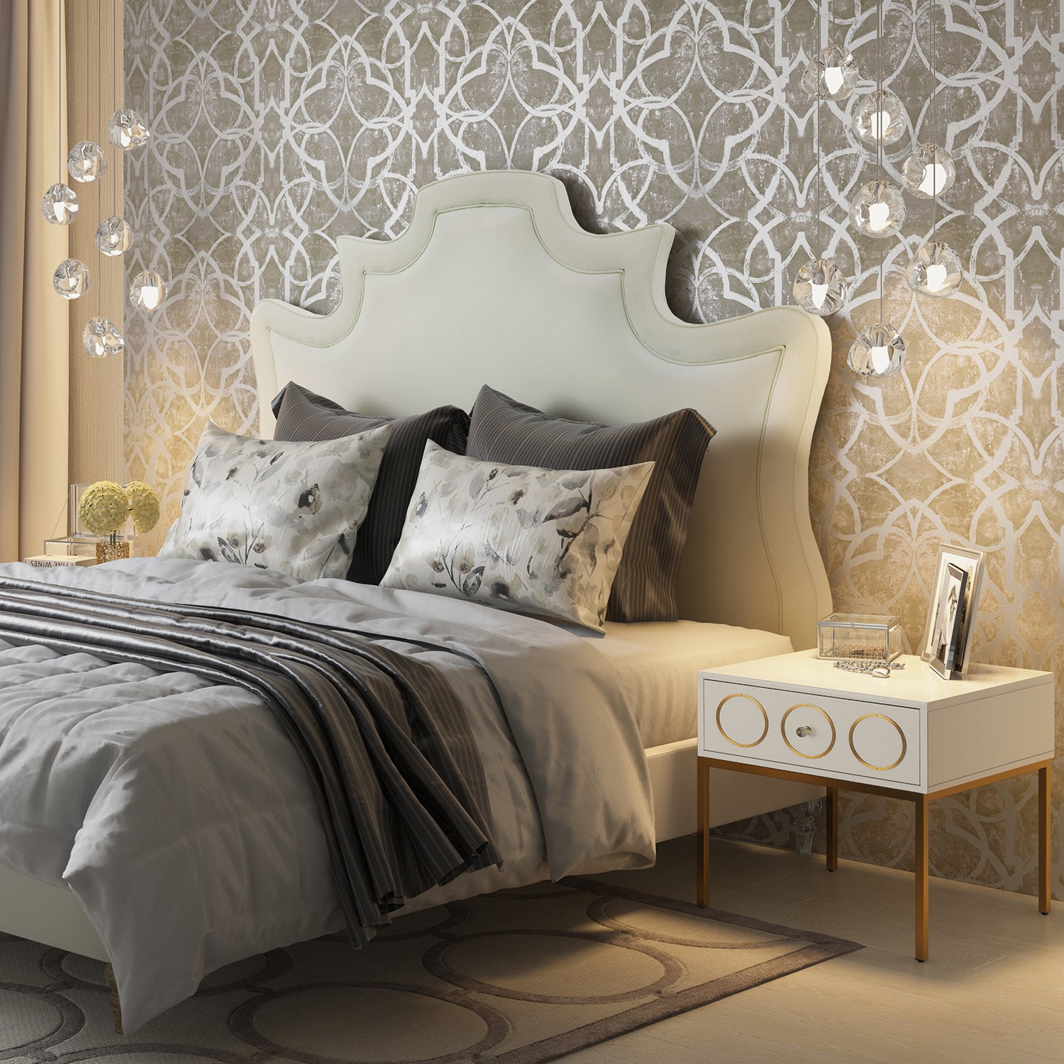 TOV Furniture Serenity Velvet Bed