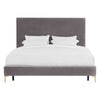 TOV Furniture Delilah Textured Velvet Bed