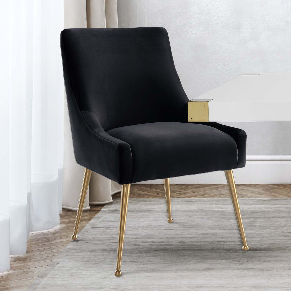 TOV Furniture Beatrix Velvet Side Chair