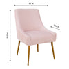 TOV Furniture Beatrix Pleated Velvet Side Chair